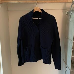 100% Lambswool Henley Ribbed Sweater